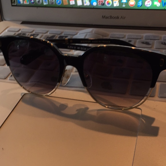 Balmain Accessories - Balmain BL2514 Black Wayfarer Sunglasses